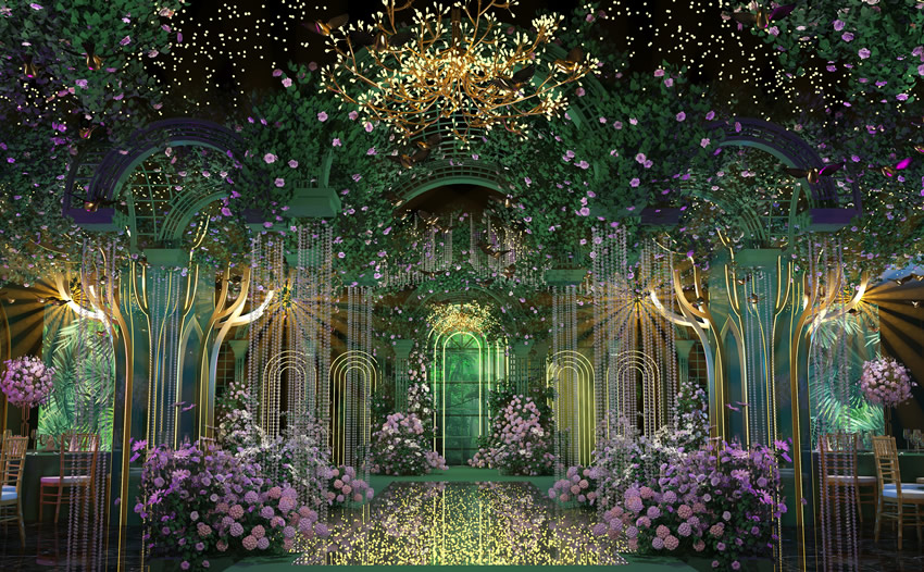 呼玛奇妙森林婚礼堂效果展示