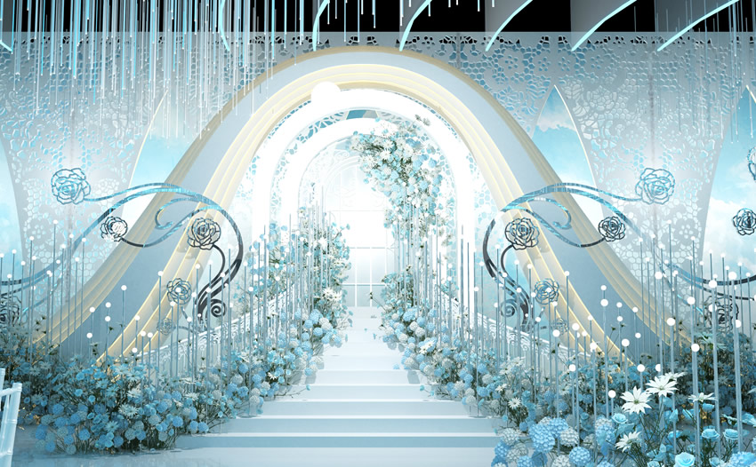 呼玛釡香烙馍村水晶厅效果展示